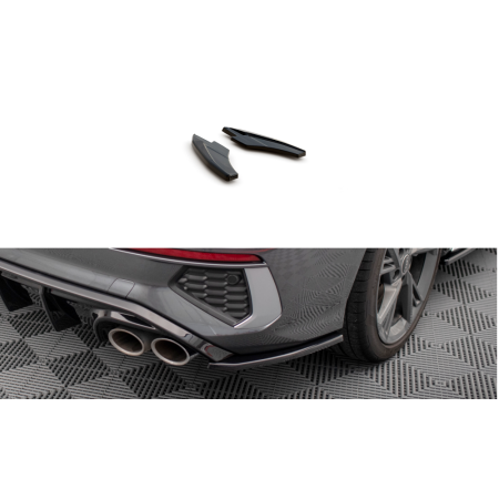 Lames Latérales de Pare-Chocs Arrière V.2 Audi S3 Sedan 8Y
