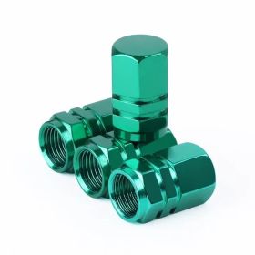 Bouchons de valve en aluminium Vert 4 pièces